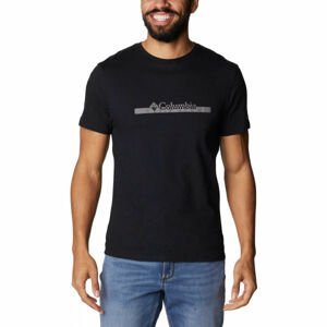 Columbia MINAM RIVER GRAPHIC TEE Pánske tričko, čierna, veľkosť