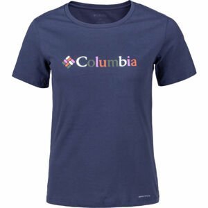 Columbia ALPINE WAY SCREEN SS TEE Dámske tričko, tmavo modrá, veľkosť XS