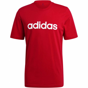 adidas LIN SJ T Pánske tričko, červená, veľkosť