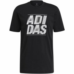 adidas EXTMO ADI T Pánske tričko, čierna,biela, veľkosť