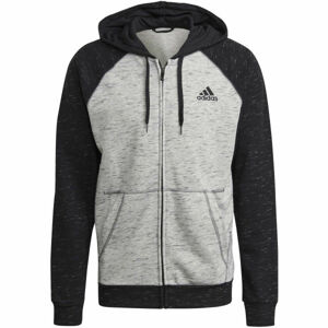 adidas MEL FZ HOODY Pánska mikina, sivá,čierna, veľkosť