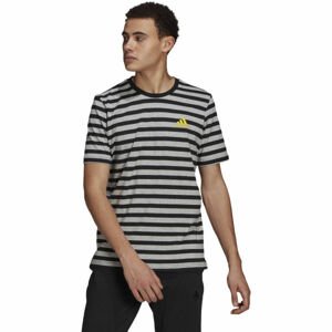 adidas STRIPY SJ TEE Pánske tričko, čierna, veľkosť S