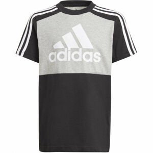 adidas CB TEE Chlapčenské tričko, čierna,sivá,biela, veľkosť