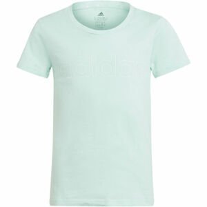 adidas LIN TEE Dievčenské tričko, svetlo zelená, veľkosť 116