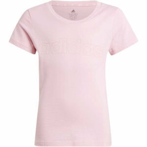 adidas LIN TEE Dievčenské tričko, ružová, veľkosť 140