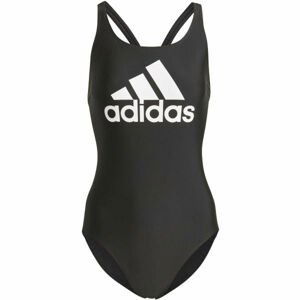 adidas SH3.RO BIG LOGO SWIMSUIT Dámske jednodielne plavky, čierna,biela, veľkosť