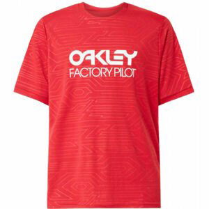 Oakley PIPELINE TRAIL TEE Cyklistický dres, červená, veľkosť L