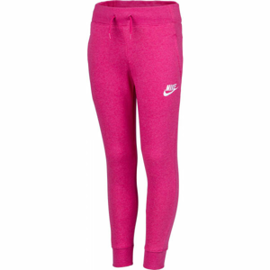 Nike NSW PE PANT G Dievčenské tepláky, ružová, veľkosť