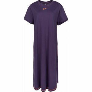 Nike NSW ICN CLSH MAXI DRS PLUS W Dámske tričko plus size, fialová, veľkosť