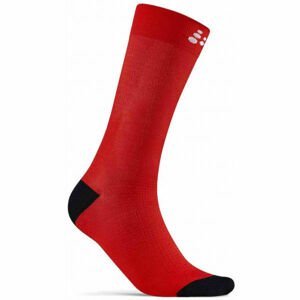 Craft ENDURE BIKE Funkčné cyklistické ponožky, červená, veľkosť 37-39
