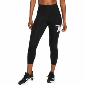 Nike ONE CROPPED GRAPHIC  1x - Dámske športové legíny plus size