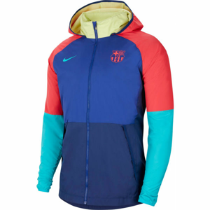 Nike FC BARCELONA HOODIE M Pánska futbalová bunda, modrá, veľkosť M