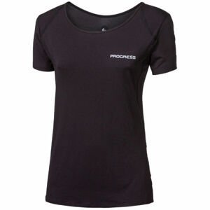 PROGRESS ARROW LADY Dámske bežecké tričko, čierna, veľkosť L