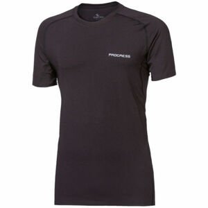 Progress ARROW MAN Pánske bežecké tričko, čierna,sivá, veľkosť