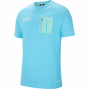 Nike FCB M NSW ME TOP SS Pánske tričko, svetlomodrá, veľkosť XL