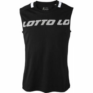 Lotto LOGO V TEE SL JS Pánske tričko, čierna, veľkosť XXXL