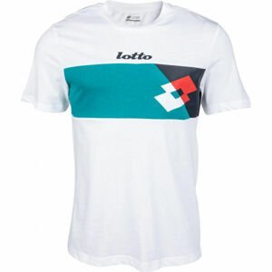 Lotto ATHLETICA OPTICAL TEE JS Pánske tričko, biela, veľkosť XL