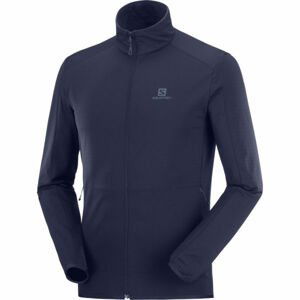 Salomon OUTRACK FULL ZIP MID M Pánska mikina, tmavo modrá, veľkosť XXL