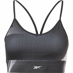 Reebok MEET YOU THERE AOP TRI-BACK BRA Športová podprsenka, čierna, veľkosť