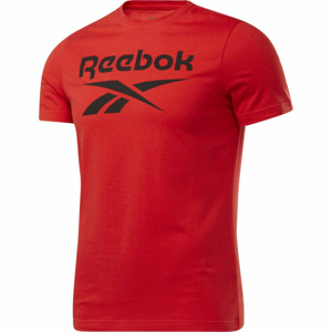 Reebok REEBOK IDENTITI BIG LOGO TEE Pánske tričko, červená, veľkosť L