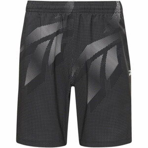 Reebok WOR AOP SHORT Pánske šortky, čierna, veľkosť L