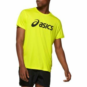 Asics SILVER ASICS TOP Pánske bežecké tričko, reflexný neón, veľkosť M