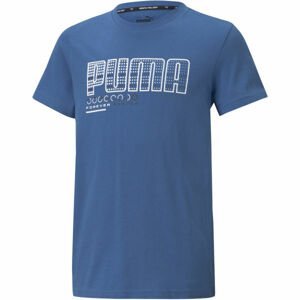 Puma ACTIVE SPORTS GRAPHIC TEE Detské tričko, modrá, veľkosť 152