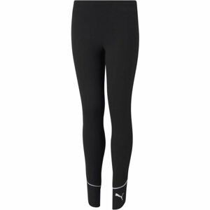 Puma ALPHA LEGGINGS  G Dievčenské legíny, čierna, veľkosť 140