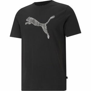 Puma CAT BASIC TE Pánske tričko, čierna, veľkosť XXL