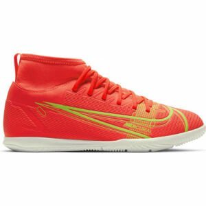 Nike JR MERCURIAL SUPERFLY 8 CLUB IC Detská halová obuv, červená, veľkosť 38.5