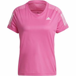 adidas OWN THE RUN TEE Dámske bežecké tričko, ružová, veľkosť M