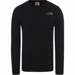 The North Face L/S EASY TEE DEEP M Pánske tričko, čierna, veľkosť L