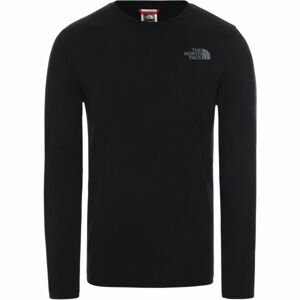 The North Face L/S EASY TEE DEEP M Pánske tričko, čierna, veľkosť XL