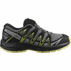 Salomon XA PRO 3D CSWP J Juniorská outdoorová obuv, tmavo sivá, veľkosť 39