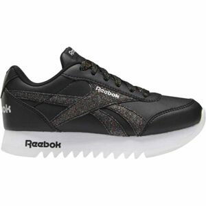 Reebok ROYAL CLJOG 2 PLATFORM Detská voľnočasová obuv, čierna, veľkosť 32