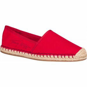 Tommy Hilfiger TH SIGNATURE ESPADRILLE Dámske espadrilky, červená, veľkosť 38