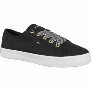 Tommy Hilfiger ESSENTIAL NAUTICAL SNEAKER Dámske tenisky, čierna, veľkosť 37