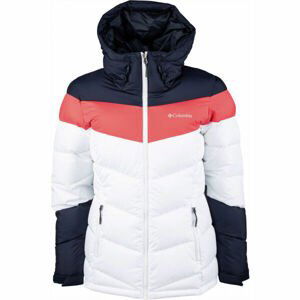 Columbia ABBOTT PEAK INSULATED JACKET Dámska zateplená lyžiarska bunda, biela, veľkosť