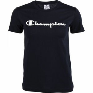 Champion CREWNECK T-SHIRT Dámske tričko, tmavo modrá,biela, veľkosť