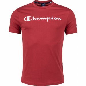 Champion CREWNECK T-SHIRT Pánske tričko, vínová, veľkosť L