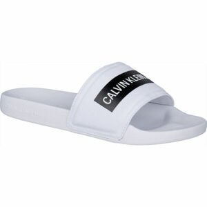 Calvin Klein SLIDE TAPE INST CO Pánske šľapky, biela, veľkosť 41
