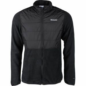 Columbia BASIN BUTTE FLEECE FULL ZIP Pánska hybridná bunda, čierna, veľkosť XL