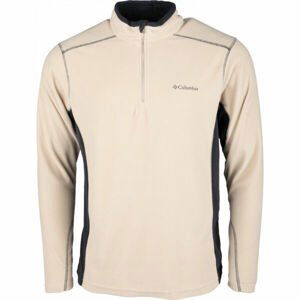 Columbia KLAMATH RANGE II HALF ZIP Pánska outdoorová mikina, béžová,čierna,sivá, veľkosť