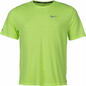 Nike DRI-FIT MILER Pánske bežecké tričko, zelená, veľkosť