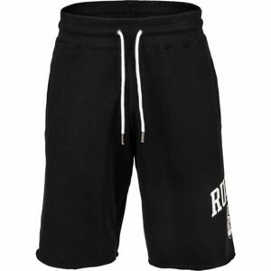 Russell Athletic ATH COLLEGIATE RAW SHORT Pánske šortky, čierna,biela, veľkosť