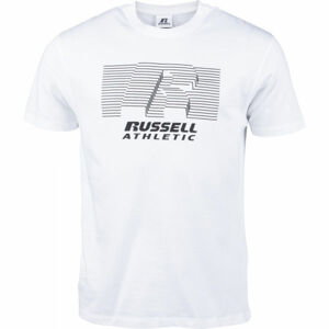 Russell Athletic STRIPED S/S TEE Pánske tričko, biela, veľkosť XL