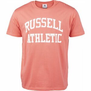 Russell Athletic S/S TEE Pánske tričko, lososová,biela, veľkosť