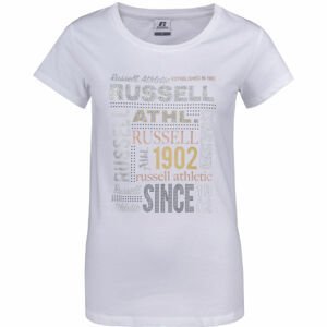 Russell Athletic RUSSELL MIX S/S TEE Dámske tričko, biela,zlatá,strieborná, veľkosť