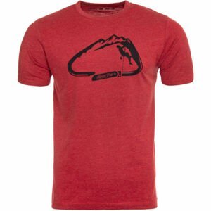 ALPINE PRO MURAL Pánske tričko, červená,čierna, veľkosť