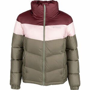 Columbia PUFFECT COLOR BLOCKED JACKET Dámska bunda, khaki, veľkosť M